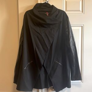 Spanx Faux Leather wrap jacket